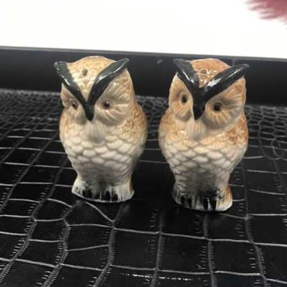 Owl Salt And Pepper Shakers Hand Made Lime Green Retro Home Garden Salt Pepper Salts Pepper Shakers Ayianapatriathlon Com